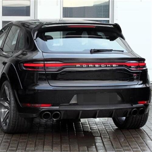 Sexy2021 Fit For Retrofitting Macan Parts Non Perforated Fixed Top Wing of the Carbon Fiber Tail