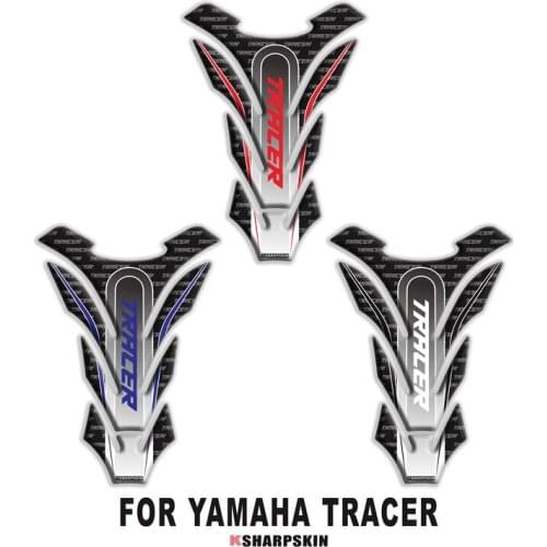 Unique motorcycle fuel tank pad 3D personality protection stickers fish bone car stickers for yamaha tracer