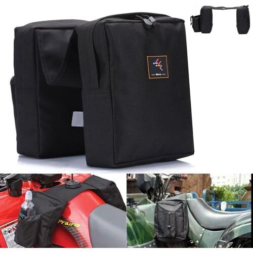 Universal Motorcycle ATV Tank Bag TV Snowmobile Saddlebag 600D Oxford Cloth Fuel Tank Bag Motorcycle Cargo Storage Saddle Bag