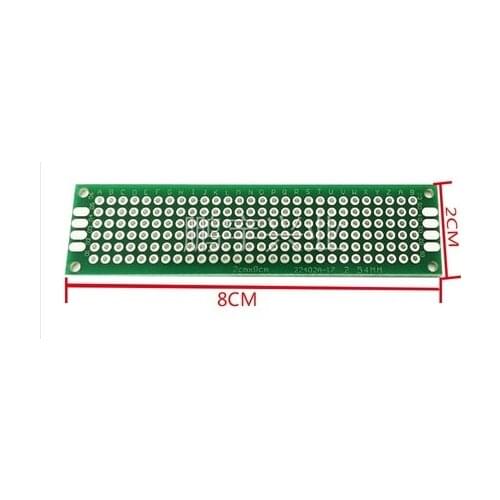 5x7 4x6 3x7 2x8 cm 5*7 4*6 3*7 2*8 protótipo de cobre do lado dobro pcb placa de circuito impresso universal protoboard para ard