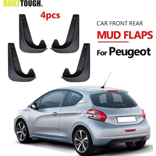 Set Universal Mudflaps Mud Flaps Splash Guards Mudguards For Peugeot 107 108 207 208 306 307 308 407 408 508 607 1007 ION SW SD