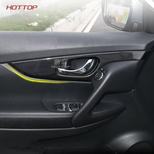 Topunion Interior For Nissan Rogue / X-trail X Trail T32 2014 2015 2016 2017 2018 ABS Inner Handle Bowl Frame Cover Trim