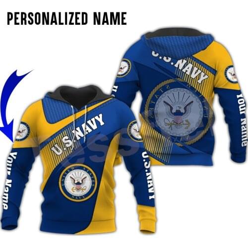 Tessffel Eagle Navy Army Veteran Military Camo Harajuku Pullover 3DPrint Streetwear Tracksuit Autumn Casual Hoodies Men/Women 15