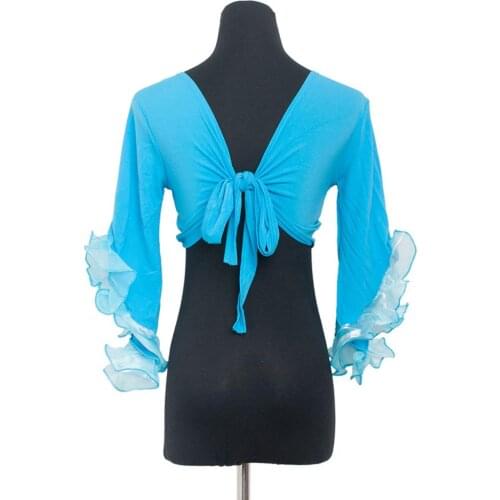 ROYAL SNEELA Tribal Belly Dance Yoga Costume Wrap Top, Top For Christmas Belly Dance Costume Practice clothes dance top 2036