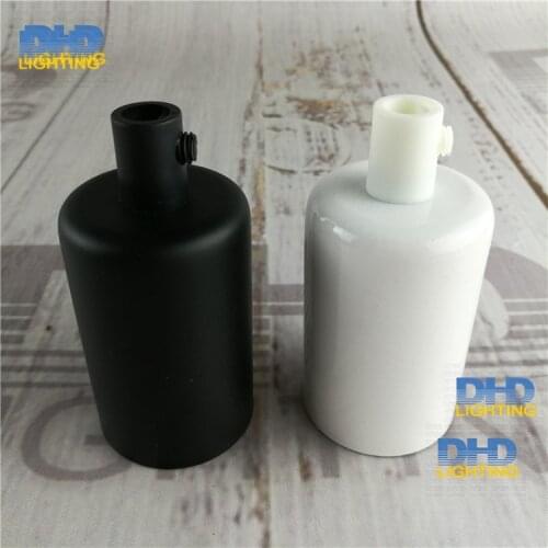 2units/10units free shipping iron sockets E27 lamp fitting white and black colors Edison iron cover with plastic lamp holders