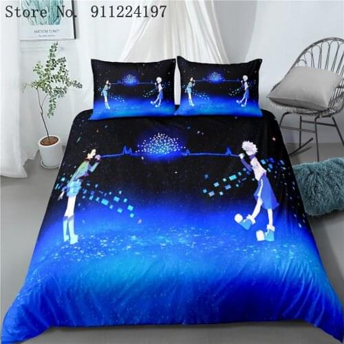 3D Bedding Set Full-time Hunter Anime HD Print Duvet Cover Set 220x240 Child Quilt Cover Queen King Home Decor Bedroom Set