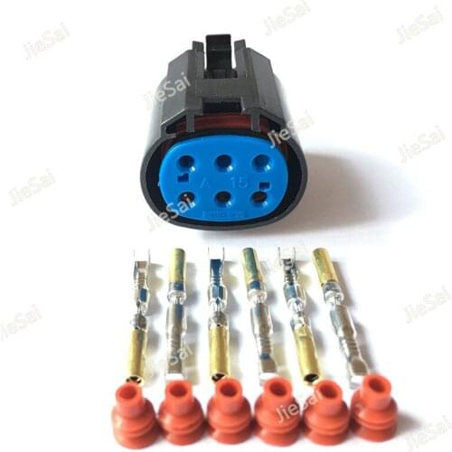 6 Pin Female Plenum ACIS Oxygen Pressure Sensor Connector For POLO Volkswagen Golf