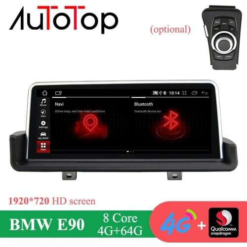 AUTOTOP 4G+64G 1920*720P Snapdragon BMW E90 Android Car Radio for BMW 3 Series E90/E91/E92/E93 2005-2012 Car GPS Navi Head Unit