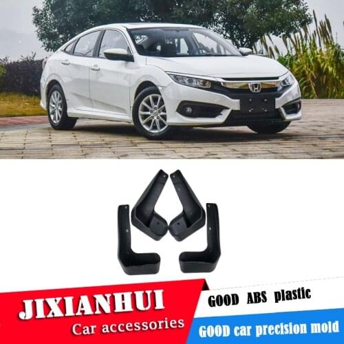 For Honda CIVIC 2016-2018 Mudflaps Splash Guards Front With the color and rear Mud Flap Mudguards Fender Modified special