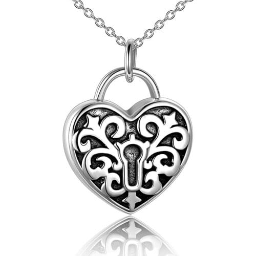 Human Heart Urn Necklace