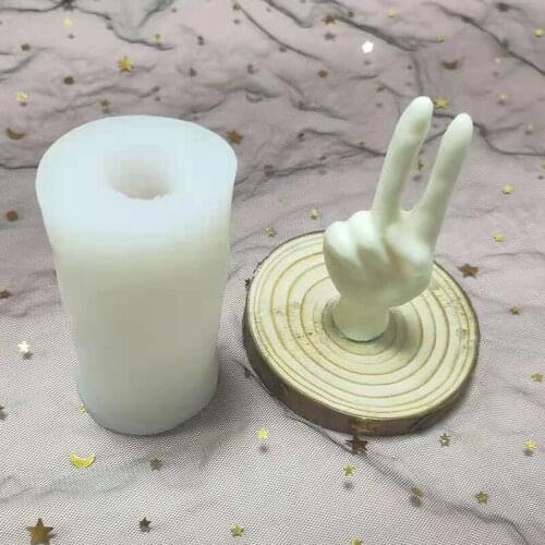 Resin Finger Molds Silicone Candle Mold 3D Art Craft Mold Epoxy Human Casting Mould for Resin Craft Candle Soap Making