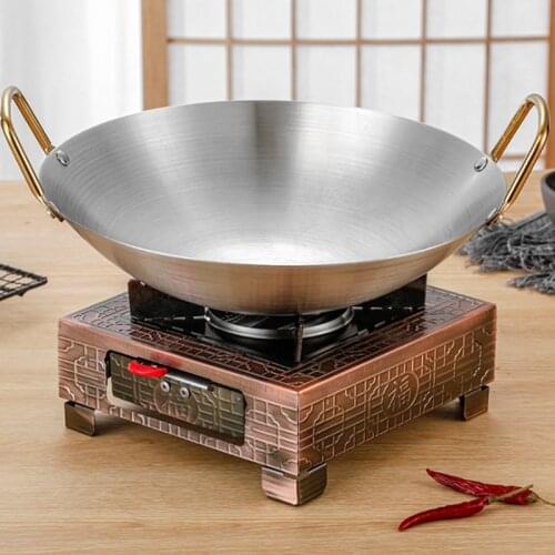 HOT Thickened Stainless Steel Pot Thickened Pot Household Dry Pot Hot Pot Outdoor Cooking Pot Chafing Dish Stove Soup Pan