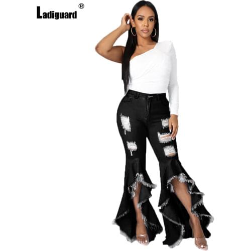 Женские джинсы клеш Ladiguard China At AliExpress