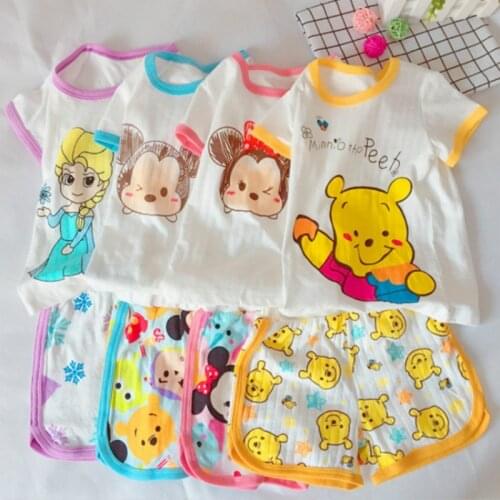 Baby Girl Summer Clothes Infant Girls Clothing Set Children Top+shorts Suit Kid Cotton Outfits Two Piece Sets Toddler Costume