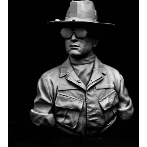 Resin Model Bust GK, Vietnam part 2, Military theme American soldier, Unassembled and unpainted kit