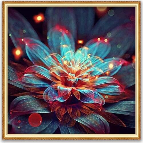 Flower DIY Embroidery 11CT Cross Stitch Kits Needlework Craft Set Printed Canvas Cotton Thread Home Decoration Hot Sell On Sale