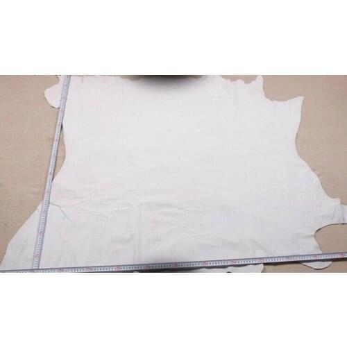 White Genuine Pig grain hide skin leather material sale by whole piece