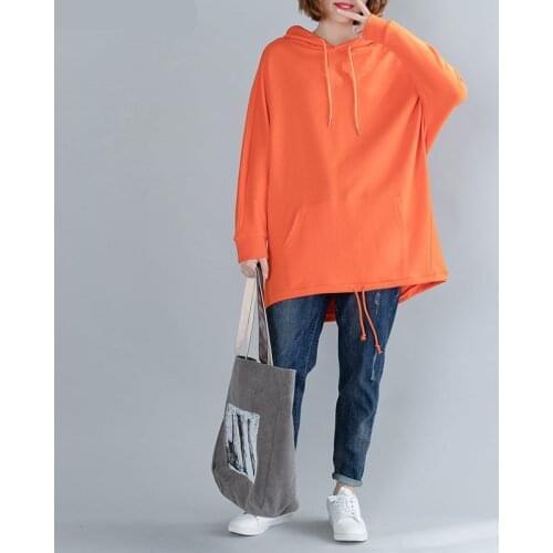 Oversized Women Hoodies Sweatshirts Autumn Female Lady Tops Pullovers Casual Cotton Hooded Tracksuit Loose Batwing Sleeve Hoody