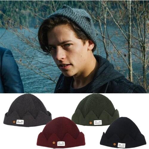 Riverdale Jughead Jones Beanie Hat Topic Exclusive Crown Unisex Adult Man Knitted Cap Movie Anime Cosplay Winter Bonnet Gift