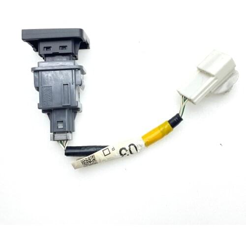 Original used second hand for Toyota Prado Car CD Frame Double Flash Warning Light Switch Emergency Light 4pin Switch