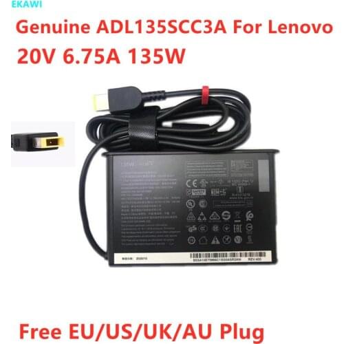 Genuine ADL135SCC3A 20V 6.75A 135W ADL135SDC3A AC Adapter For Lenovo ThinkPad X1 P1 S5 SA10E75866 Laptop Power Supply Charger
