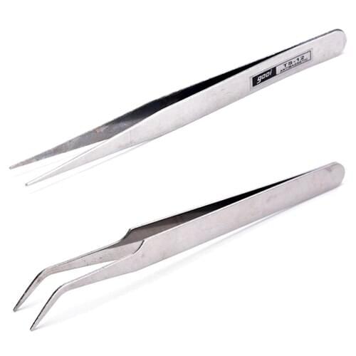 2Pcs/set Beautiful Makeup Tools Women Lady Stainless Steel Hair Removal Eyebrow Tweezer
