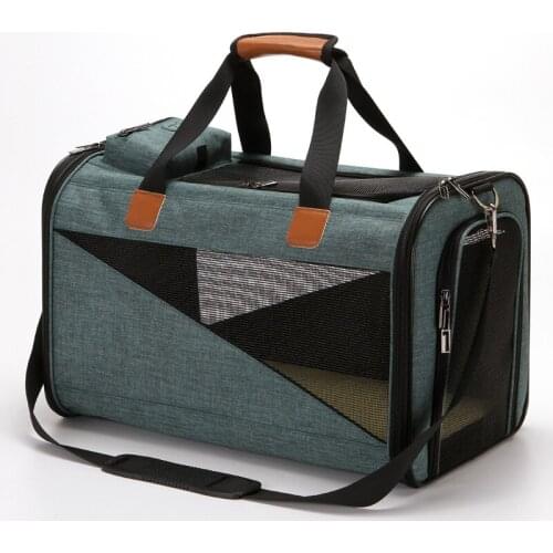 Go Out Portable Breathable Convenient Dog Bag Pet Supplies Cat Travel Bag Pet Carriers Fashion Cuboid Folding Shoulder Handbag