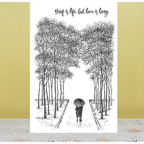 AZSG Woods of love Clear Stamps/Seal For DIY Scrapbooking Card Making Album Decorative Silicone Stamp Craft
