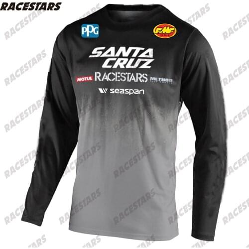 SANTA CRUZ Downhill Mountain Jersey Bike Clothing MTB Bicycle Long Sleeve DH MX Cycling Shirts Ciclismo Hombre Motocross Wear