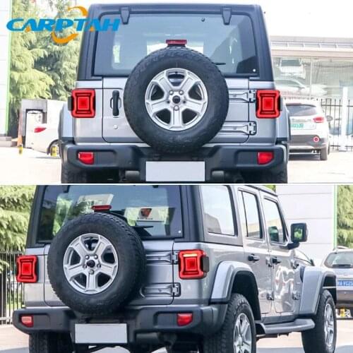 LED Car Accessory Rear Running Lamp For Jeep Wrangler 2018 2019 2020 Tail Lights Fog Lamp Signal Reverse Brake Light