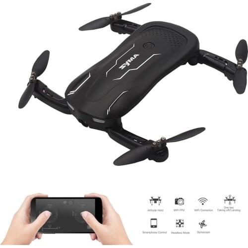 Syma Z1 RC mini Drone with Camera HD Altitude Hold Selfie Drone Follow me Mode WiFi FPV Helicopter RC Drones VS H62 E58 Syma x5c