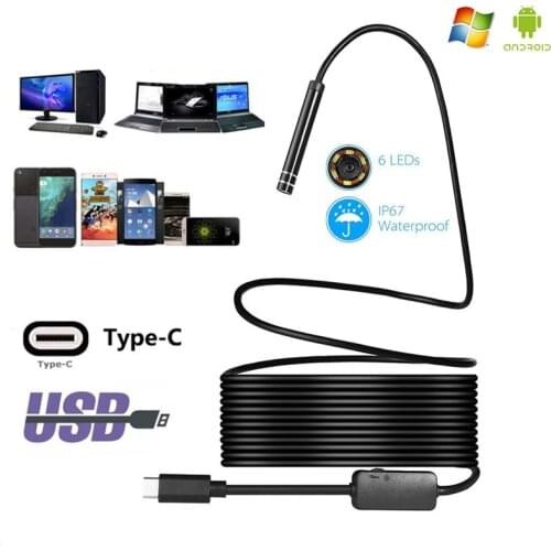 Type-c Android USB Endoscope Camera PC Endoscope for Android Smartphone Endoscope Type C Endoscope Mini Endoscopio Camera