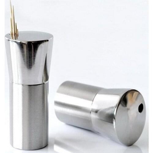 Eeropean style Y-shaped stainless steel toothpick box sleek high-end toothpick holder