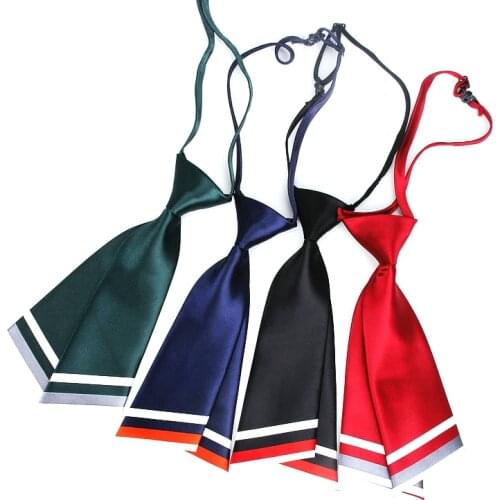 Fashion Women Lady Professional Uniform Neckties Female College Student Bank Hotel Staff Woman Bow Ties Black Navy Red 14Colors