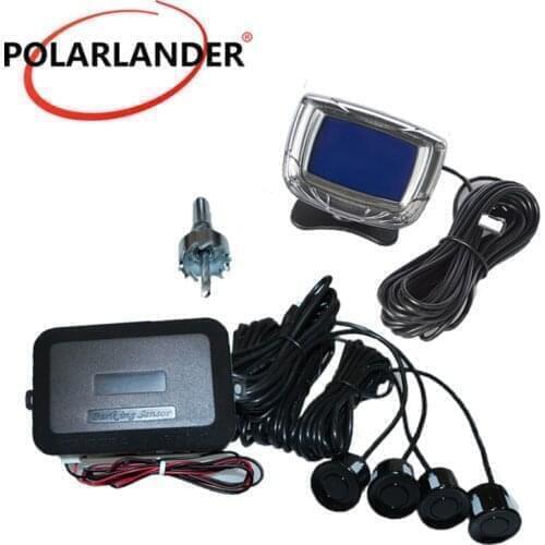 Liquid crystal display 4 Sensors 12V buzzing Display Car Radar Monitor System Reverse Backup
