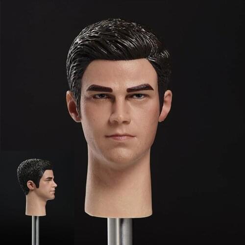 1/6 Male Singers Justin Head Sculpt PVC Soldier Head Carving Fit 12'' Action Figure Dolls