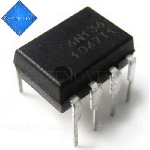 10pcs/lot 6N136 DIP-8 SMD-8 photoelectric coupler new and original