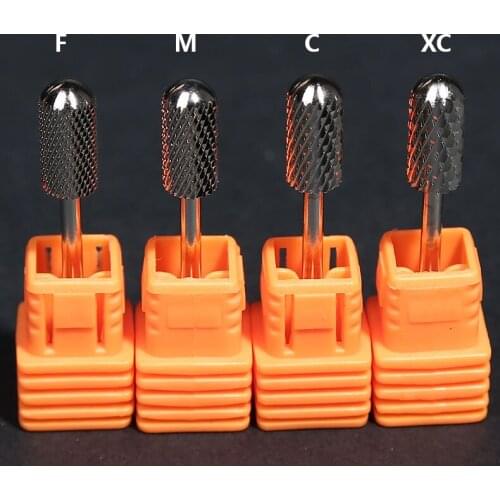 2 PCS / Lots Rotary Burr Milling Cutter Bits Tungsten Carbide Nail Drill Bit 3/32" For Electric Manicure Drill