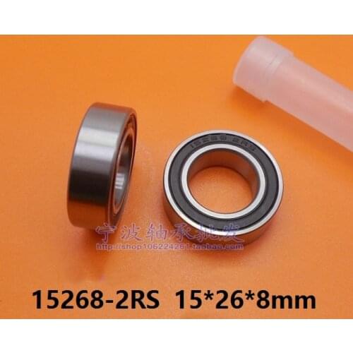 20pcs/50pcs ABEC-5 MR15268-2RS 15268RS 15268-2RS 15x26x8 mm deep groove ball bearing bicycle bottom bracket bearing 15*26*8mm
