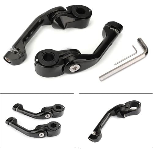 Areyourshop Universal 1.25" 32mm Engine Crash Bar Highway Foot Peg Mount Clamp Bracket Aluminum with 21mm/25mm/32mm Motorcycle