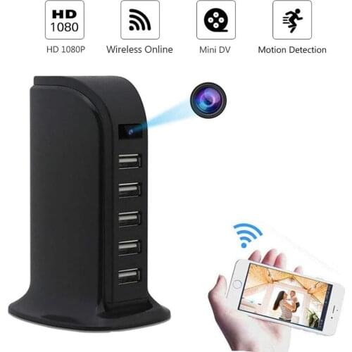 New Mini Fast Charging Charger with HD 4K Mini Camera Real-time Surveillance Motion Detection Loop Recording Wireless Recorder