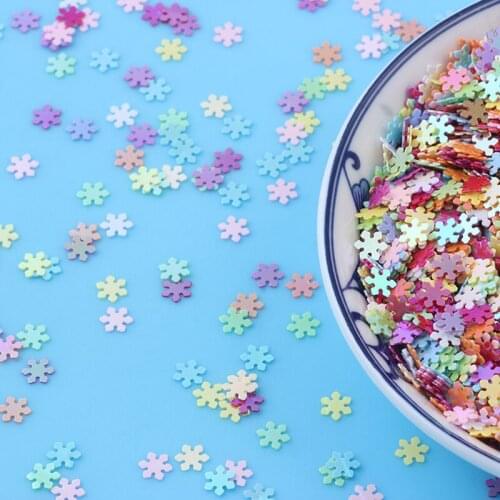 20g Paillette Loose Sequins for Crafts Making Snowflake Christmas Decoration DIY Glitter Nailart Manicure Wedding Decor Confetti