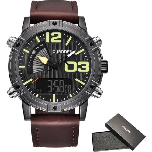 Latest Big Brand Chronograph Watch Mens Dual Time Digital Watches Men Sports Waterproof Wristwatch Montres de Marque de Luxe