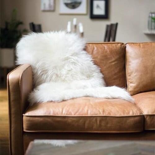 CX-D-112B 70x110cm 1P Australian Sheeo Carpet for Living Room Bedroom Area Rugs Fur Mat