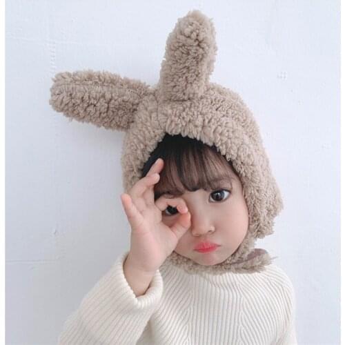 New Baby Hat Cartoon Spring Autumn Toddler Hat Scarf for Boys Girls Cap Winter Warm Solid Color Children Hat