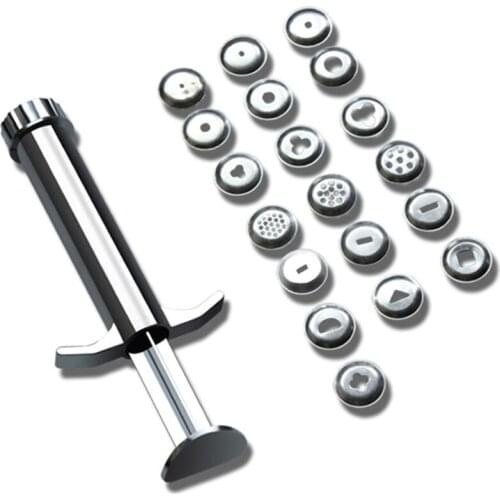 20pcs/set Clay Extruders Clay Sugar Paste Extruder Sculpture Machine Polymer Gun Tool