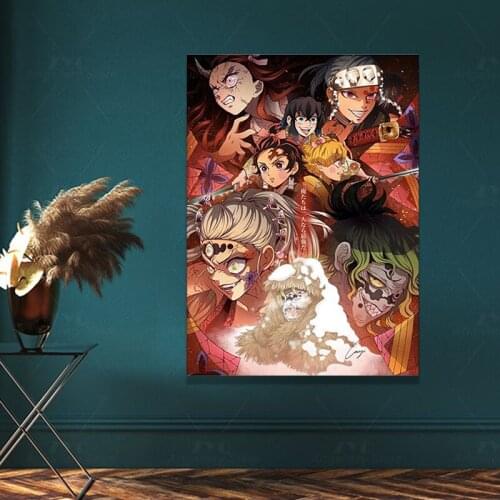 Demon Slayer Blade Tanjiro Anime Modern Painting Picture Poster HD Print Canvas Wall Art Nordic Style Living Room Home Decor