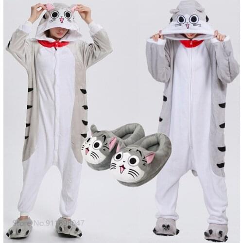 Zipper Button Overalls Kigurumi Animal Adults Cat Bear Shark Onesies Pajama Raccoon Costumes Dragon Jumpsuit Christmas Gift