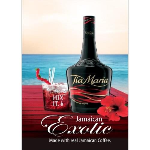 Tia Maria Jamaican Metal sign Bar pub man cave retro drink alcohol shed garage