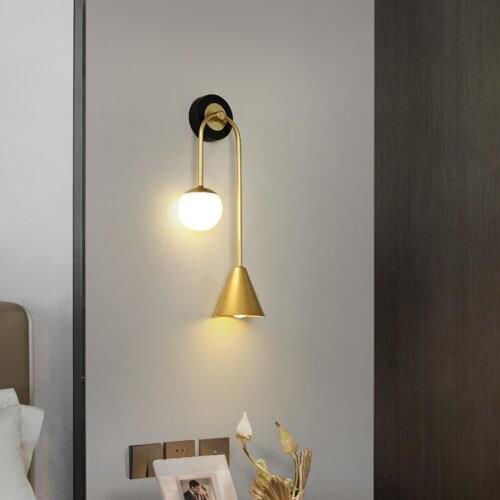 Minimalist Creative LED Bedside Wall Lamp for Bedroom Living Dining Study Room Indoor Loft Aisle Modern Decorative Light Fixture